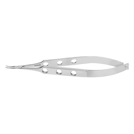 Jaffe Needle Holder, Curved, W/ Lock, Delicate Conical Jaws