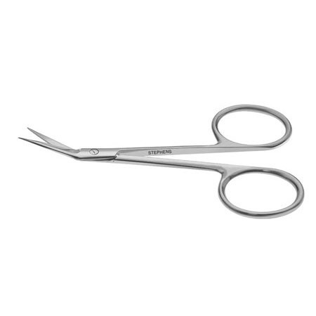 Iris Scissors, 9Cm, Angled, Ring Handle