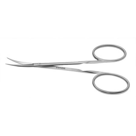 Iris Scissors, Ribbon Type, Curved, Ring Handle