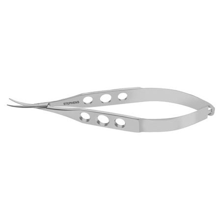 Castroviejo Corneal Scissors Large Blades,Curved, Blunt, Regular Handle