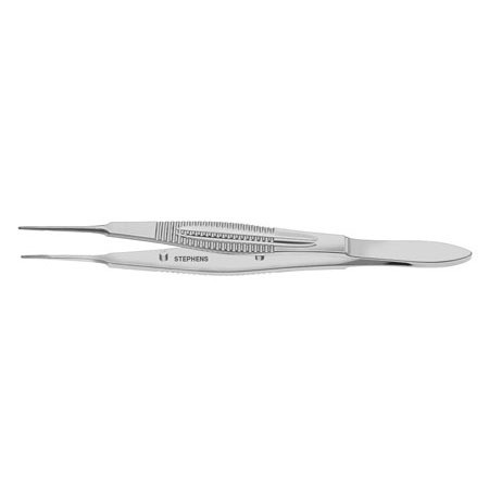 Macgregor Conjunctiva Forceps, 6Mm T. Platform,Serrated Tips