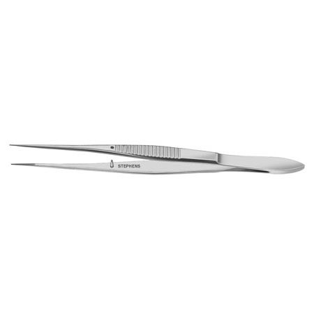 Dressing Forceps, W/Guide Pin, Serrated, Straight