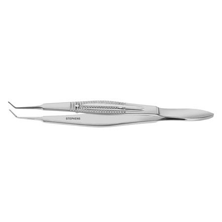 Castroviejo Suturing Forceps, .5Mm, W/ Tying Platform, Angled