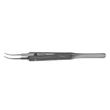 Tennant Tying Forceps, Round Hand, Curved, W/Plat.